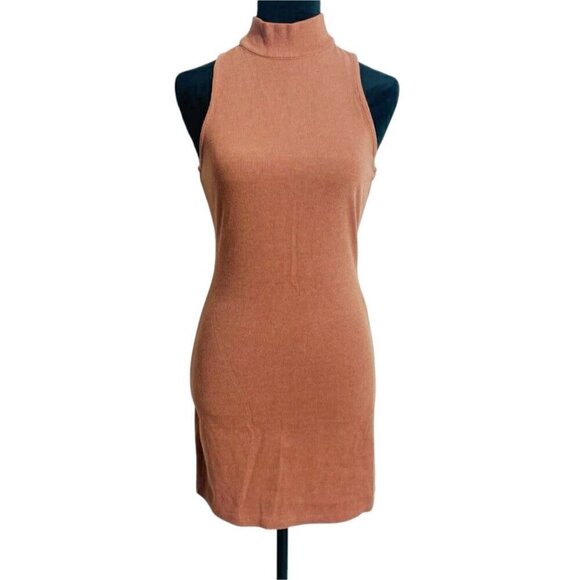 Lovers + Friends Size Small  Gabriella Mini Dress Short Turtleneck Sleeveless - Picture 2 of 10